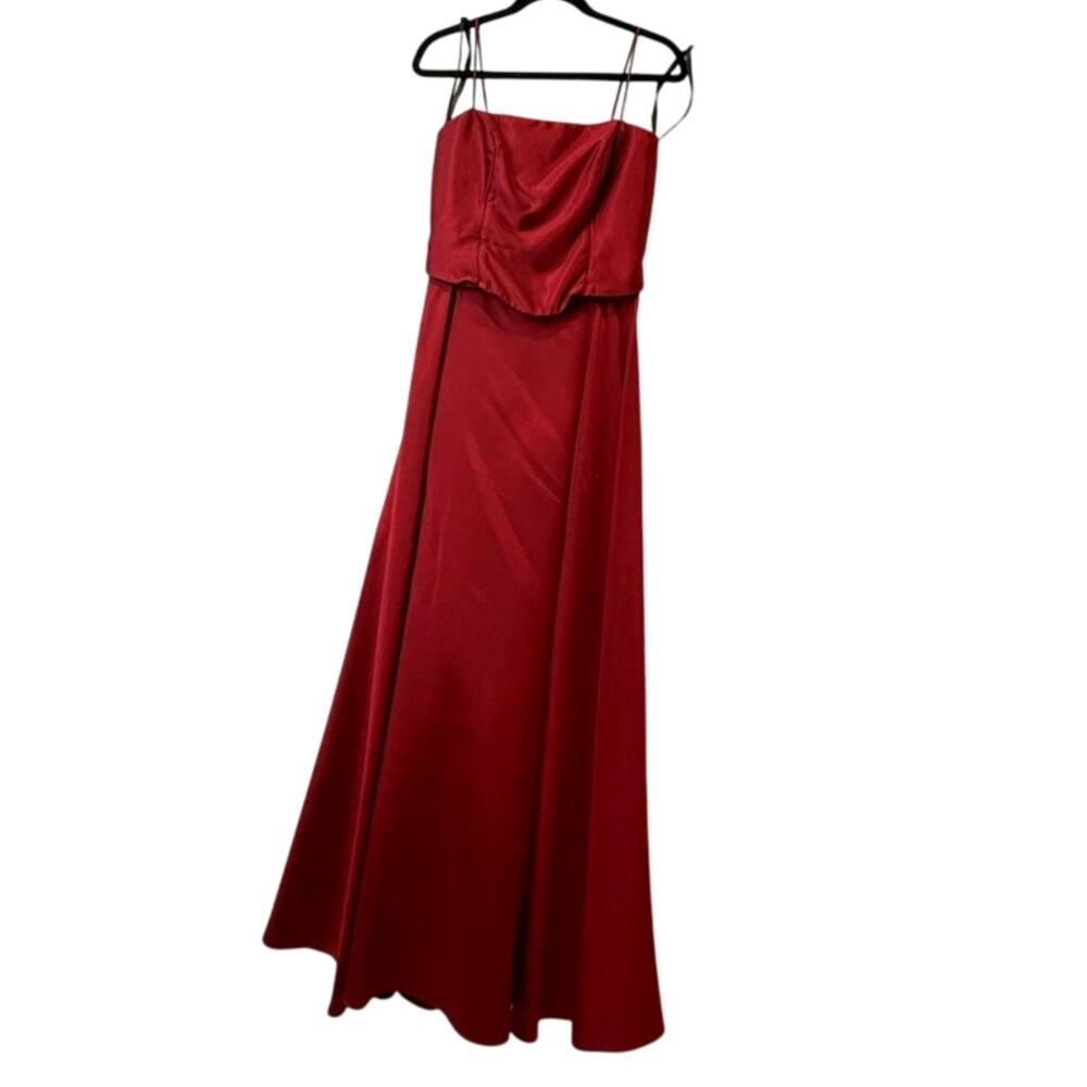 Js Collections Womens Deep Red Formal Evening Gow… - image 1